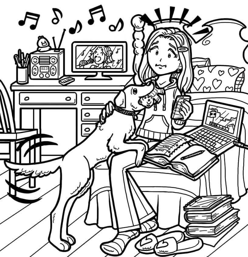 when-you-get-easily-distracted-while-doing-homework-dork-diaries