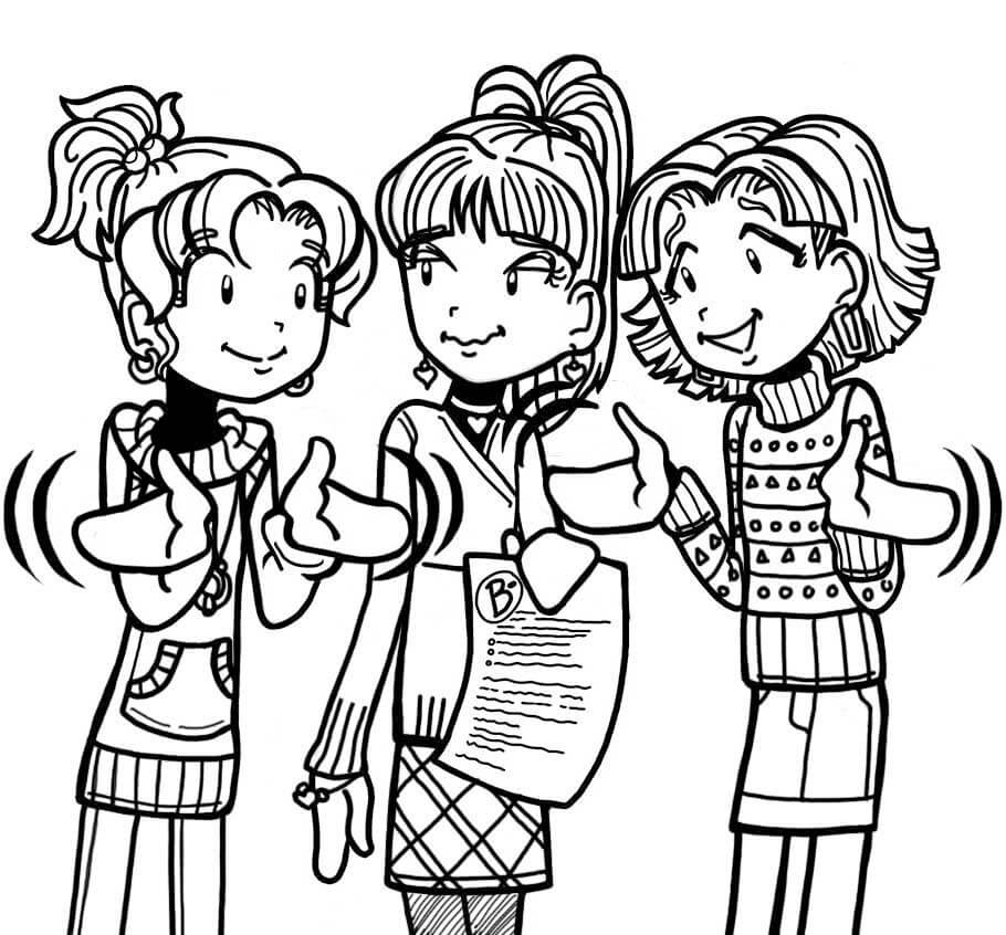 dork diaries chloe and zoey in color