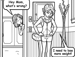 MY MOM IS OBSESSED WITH HER WEIGHT