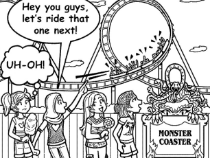 I’M SCARED OF ROLLER COASTERS!