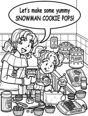 Nikki says: Let's make some yummy snowman cookie pops
