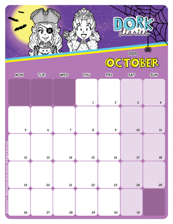 October Calendar: Halloween – Dork Diaries