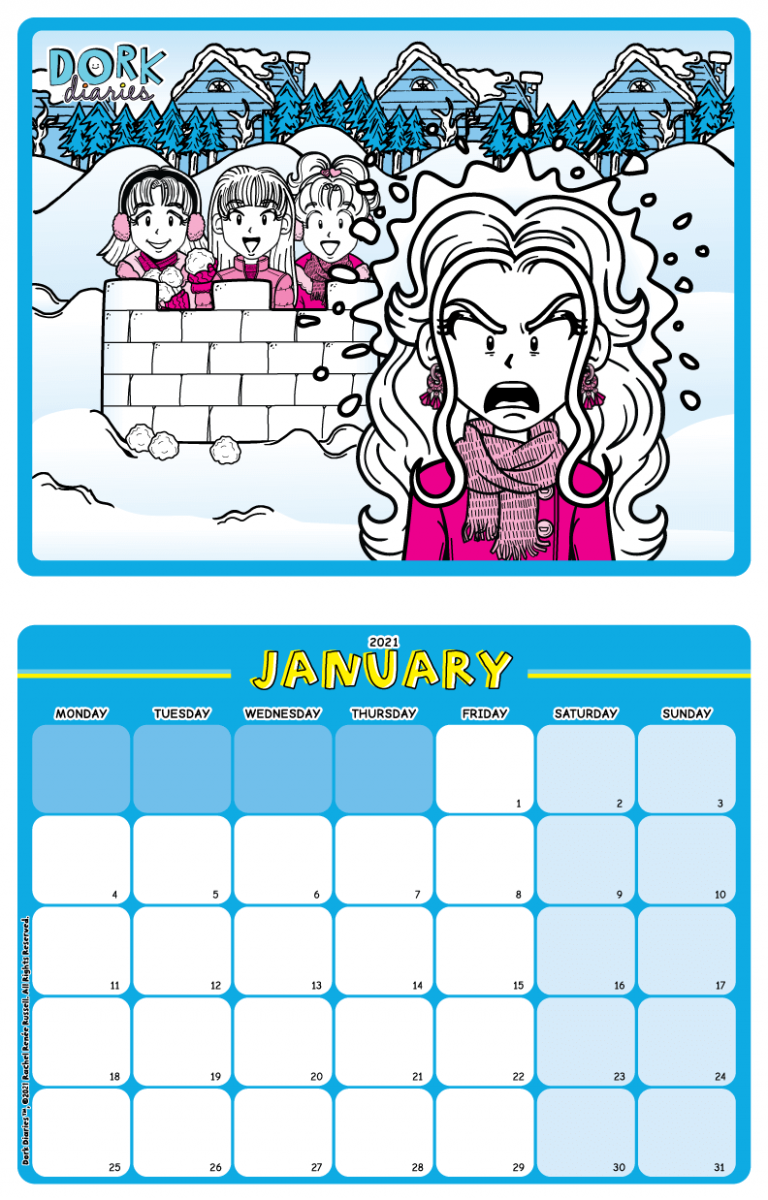 January Calendar Snow Day! Dork Diaries UK