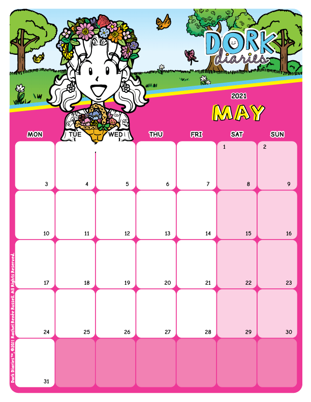 May calendars May Day Dork Diaries UK