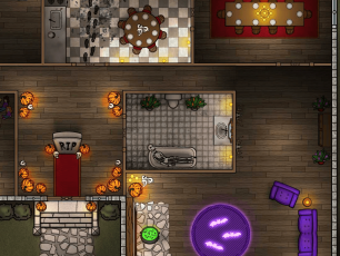 Halloween Haunted House Map