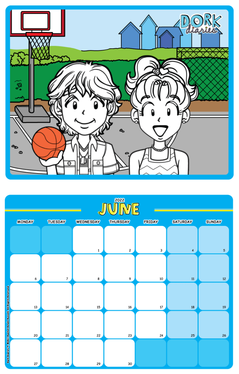 June Calendar – Let’s Play! – Dork Diaries