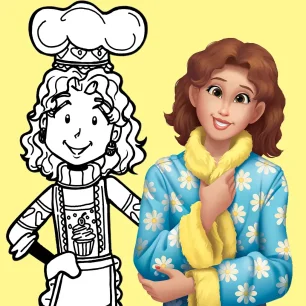 Dork Diaries' Mrs. Maxwell - Original line art to Full Color Art